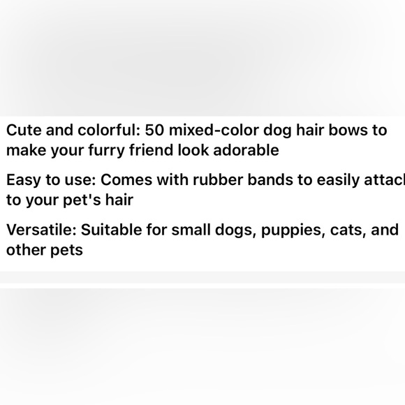 NWT 50 pcs Cute and Colorful Dog Hair Bows - Perfect for Small Puppies and Pets - Picture 8 of 8